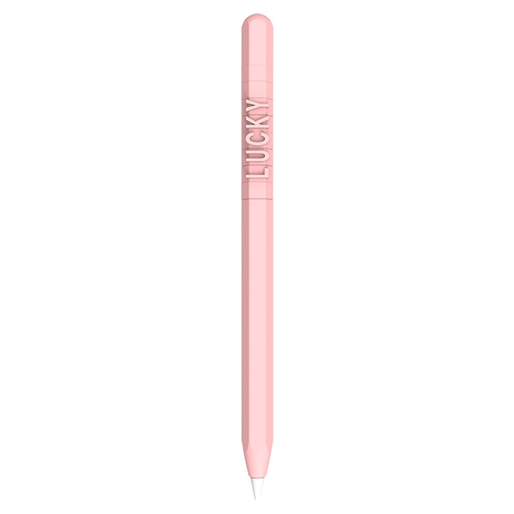 LOVE MEI For Apple Pencil 1 Number Letter Design Stylus Pen Silicone Protective Case Cover(Pink) - free shipping - PMC TechLife - Order now!