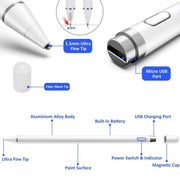 Universal Active Capacitive Stylus Pen(Red)