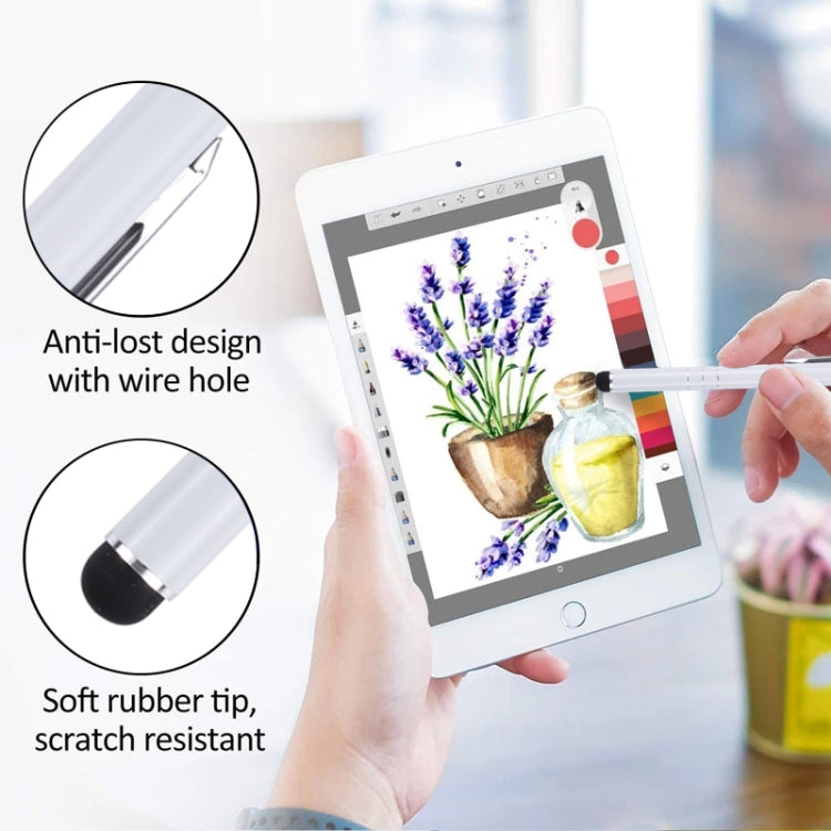 Universal Three Rings Mobile Phone Writing Pen (White) - Stylus Pen by PMC TechLife | Online Shopping South Africa | PMC TechLife