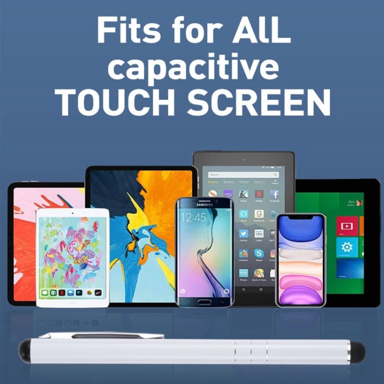 Universal Three Rings Mobile Phone Writing Pen (White) - Stylus Pen by PMC TechLife | Online Shopping South Africa | PMC TechLife