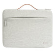 For 13 inch Laptop Zipper Waterproof  Handheld Sleeve Bag (Beige White) - 13.3 inch by PMC TechLife | Online Shopping South Africa | PMC TechLife | Buy Now Pay Later Mobicred