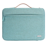 For 13 inch Laptop Zipper Water-resistant  Handheld Sleeve Bag (Green)