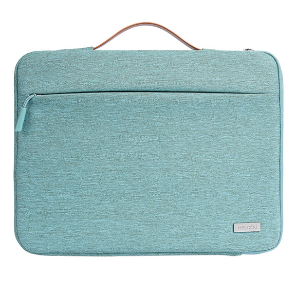 For 13 inch Laptop Zipper Water-resistant  Handheld Sleeve Bag (Green)