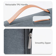 For 13 inch Laptop Zipper Water-resistant  Handheld Sleeve Bag (Green)