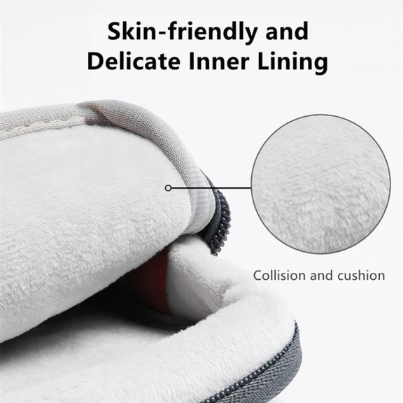 For 13 inch Laptop Zipper Water-resistant  Handheld Sleeve Bag (Beige White)