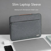 For 13 inch Laptop Zipper Water-resistant  Handheld Sleeve Bag (Beige White)