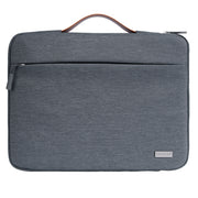 For 14 inch Laptop Zipper Water-resistant  Handheld Sleeve Bag (Grey)