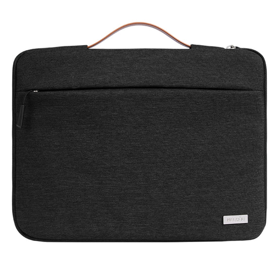 For 16 inch Laptop Zipper Water-resistant  Handheld Sleeve Bag (Black)