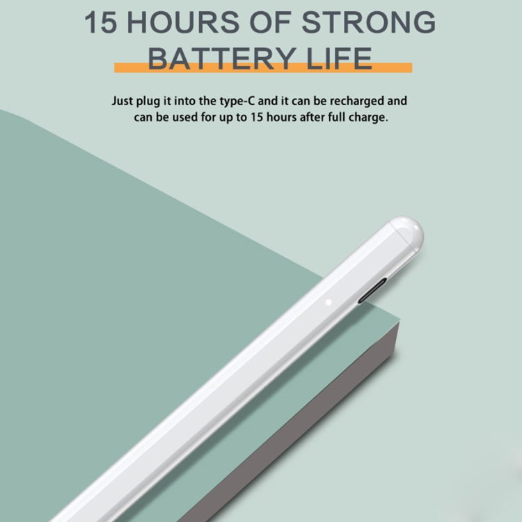 JT11 Universal Active Capacitive Stylus Pen (White) - Stylus Pen by PMC TechLife | Online Shopping South Africa | PMC TechLife | Buy Now Pay Later Mobicred