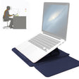 4 in 1 Universal Waterproof PU Leather Laptop Liner Bag with Handle & Stand & Pen Holder + 2 Winders + Mouse Bag + Charger Bag Set for 11/12 inch laptops(Dark Blue) - free shipping - PMC TechLife - Order now!