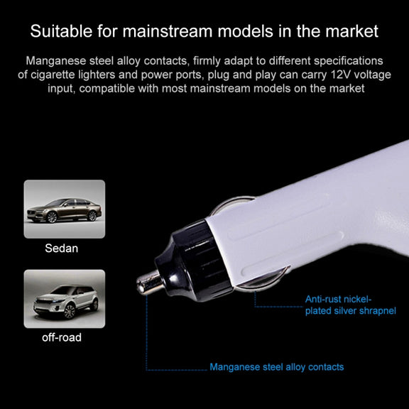 60W 16.5V 3.65A 5 Pin T Style MagSafe 2 Car Charger with 1 USB Port for Apple Macbook A1465 / A1502 / A1435 / MD212 / MD2123 / MD662, Length: 1.7m(White)