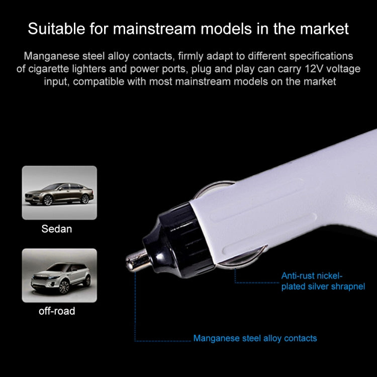 60W 16.5V 3.65A 5 Pin T Style MagSafe 2 Car Charger with 1 USB Port for Apple Macbook A1465 / A1502 / A1435 / MD212 / MD2123 / MD662, Length: 1.7m(White)