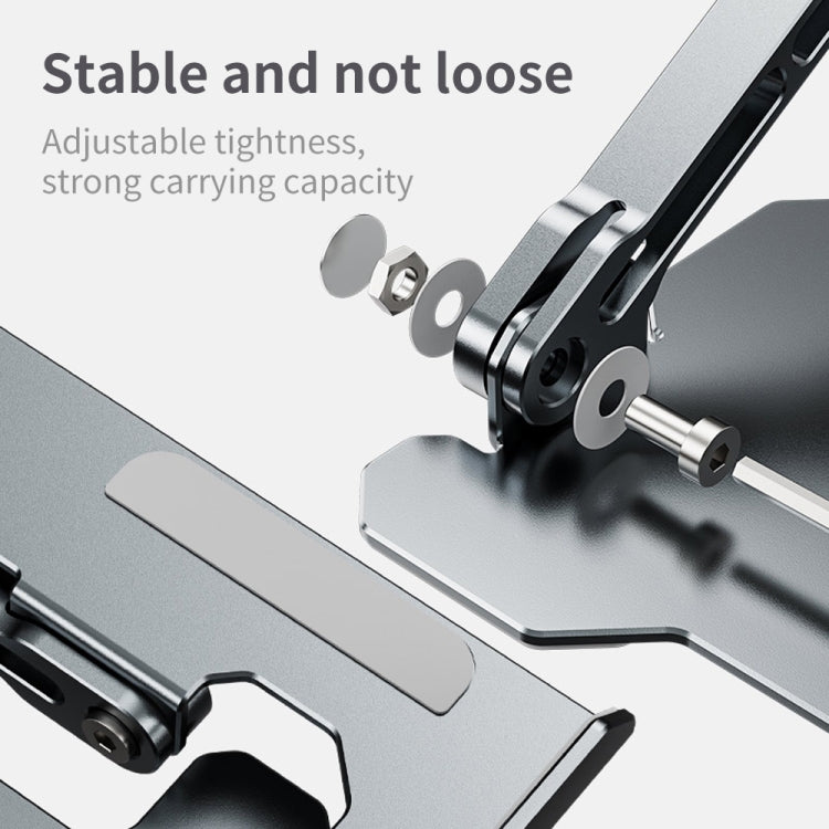 R-JUST HZ09 Mechanical Lifting Adjustable Laptop Holder (Grey) - MacBook Holder by R-JUST | Online Shopping South Africa | PMC TechLife | Buy Now Pay Later Mobicred