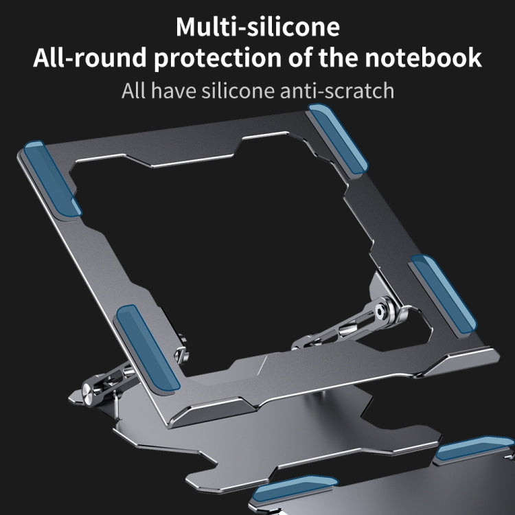 R-JUST HZ09 Mechanical Lifting Adjustable Laptop Holder (Grey) - MacBook Holder by R-JUST | Online Shopping South Africa | PMC TechLife | Buy Now Pay Later Mobicred