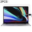 2 PCS For MacBook Pro 16 inch 9H Laptop Screen Tempered Glass Protective Film - Screen Protectors by PMC Jewellery | Online Shopping South Africa | PMC Jewellery | Buy Now Pay Later Mobicred