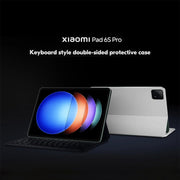 Original For Xiaomi Pad 6S Pro Keyboard Protective Leather Case (White)