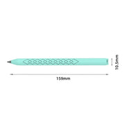 For Apple Pencil (USB-C) Diamond Pattern Silicone Stylus Pen Protective Case (White)