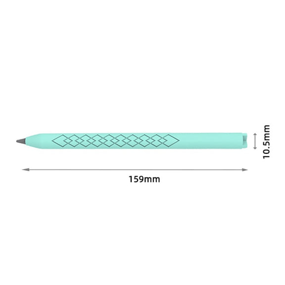 For Apple Pencil (USB-C) Diamond Pattern Silicone Stylus Pen Protective Case (Grey)