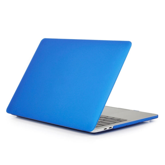ENKAY Hat-Prince 2 in 1 Frosted Hard Shell Plastic Protective Case + Europe Version Ultra-thin TPU Keyboard Protector Cover for 2016 MacBook Pro 13.3 Inch with Touch Bar (A1706)(Dark Blue)