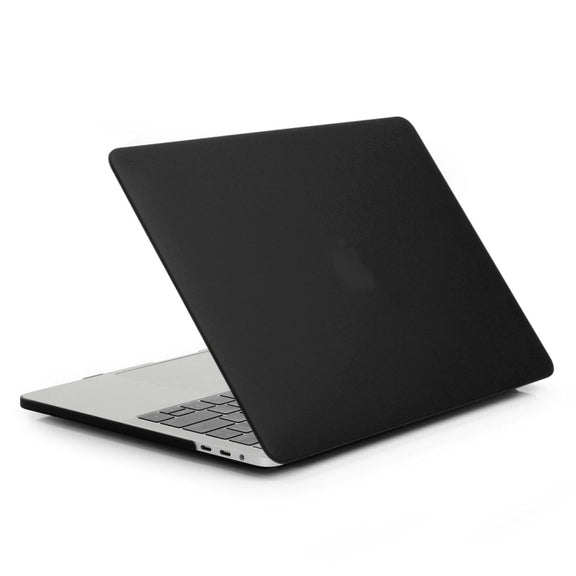 ENKAY Hat-Prince 2 in 1 Frosted Hard Shell Plastic Protective Case + Europe Version Ultra-thin TPU Keyboard Protector Cover for 2016 MacBook Pro 13.3 Inch without Touch Bar (A1708) (Black)