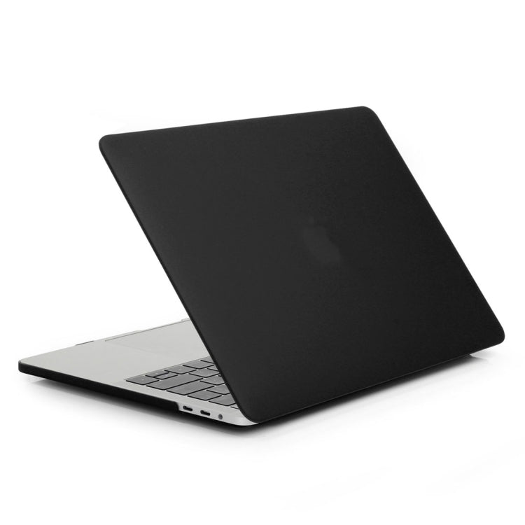 ENKAY Hat-Prince 2 in 1 Frosted Hard Shell Plastic Protective Case + Europe Version Ultra-thin TPU Keyboard Protector Cover for 2016 MacBook Pro 13.3 Inch without Touch Bar (A1708) (Black)