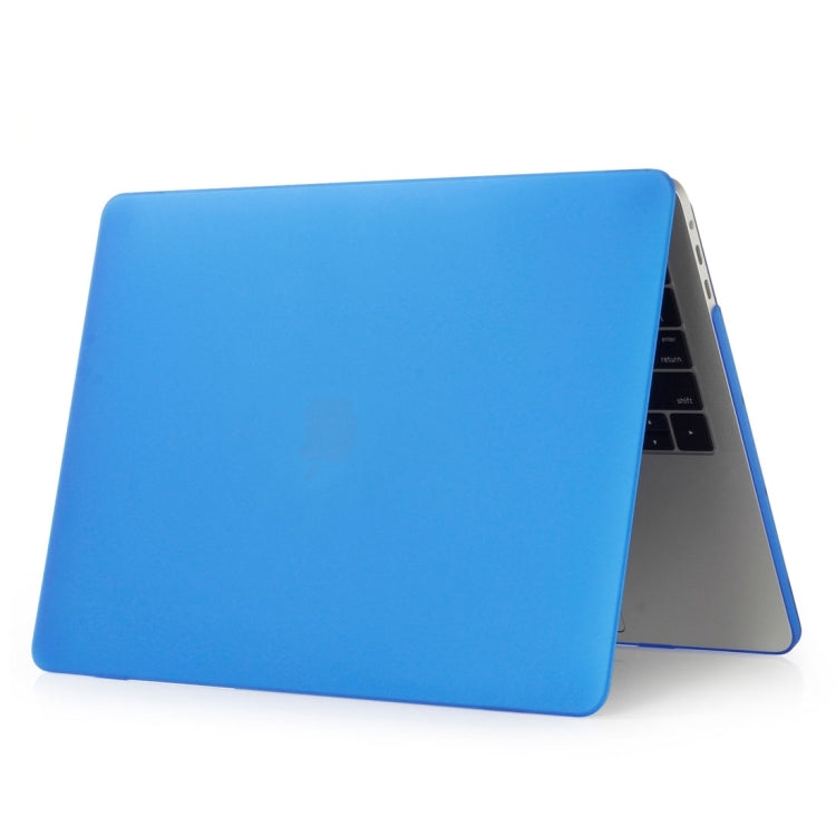 ENKAY Hat-Prince 2 in 1 Frosted Hard Shell Plastic Protective Case + Europe Version Ultra-thin TPU Keyboard Protector Cover for 2016 MacBook Pro 13.3 Inch without Touch Bar (A1708) (Dark Blue)