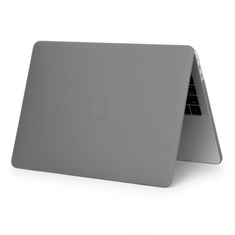 ENKAY Hat-Prince 2 in 1 Frosted Hard Shell Plastic Protective Case + Europe Version Ultra-thin TPU Keyboard Protector Cover for 2016 MacBook Pro 13.3 Inch without Touch Bar (A1708) (Grey)