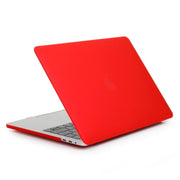 ENKAY Hat-Prince 2 in 1 Frosted Hard Shell Plastic Protective Case + Europe Version Ultra-thin TPU Keyboard Protector Cover for 2016 MacBook Pro 13.3 Inch without Touch Bar (A1708) (Red)