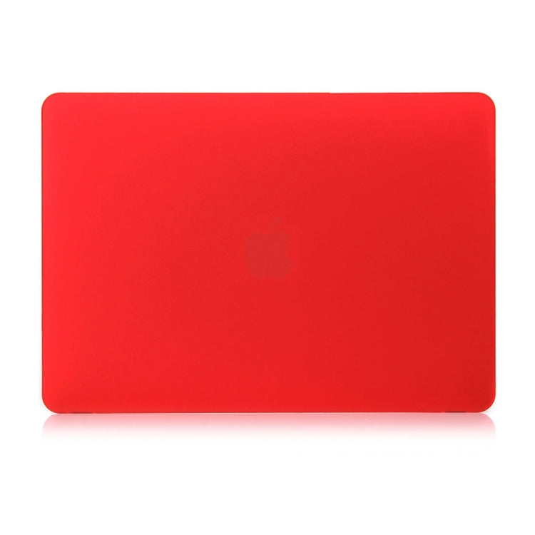 ENKAY Hat-Prince 2 in 1 Frosted Hard Shell Plastic Protective Case + Europe Version Ultra-thin TPU Keyboard Protector Cover for 2016 MacBook Pro 13.3 Inch without Touch Bar (A1708) (Red)