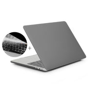 ENKAY Hat-Prince 2 in 1 Frosted Hard Shell Plastic Protective Case + Europe Version Ultra-thin TPU Keyboard Protector Cover for 2016 MacBook Pro 15.4 Inch with Touch Bar (A1707) (Grey)