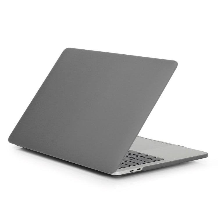 ENKAY Hat-Prince 2 in 1 Frosted Hard Shell Plastic Protective Case + Europe Version Ultra-thin TPU Keyboard Protector Cover for 2016 MacBook Pro 15.4 Inch with Touch Bar (A1707) (Grey)