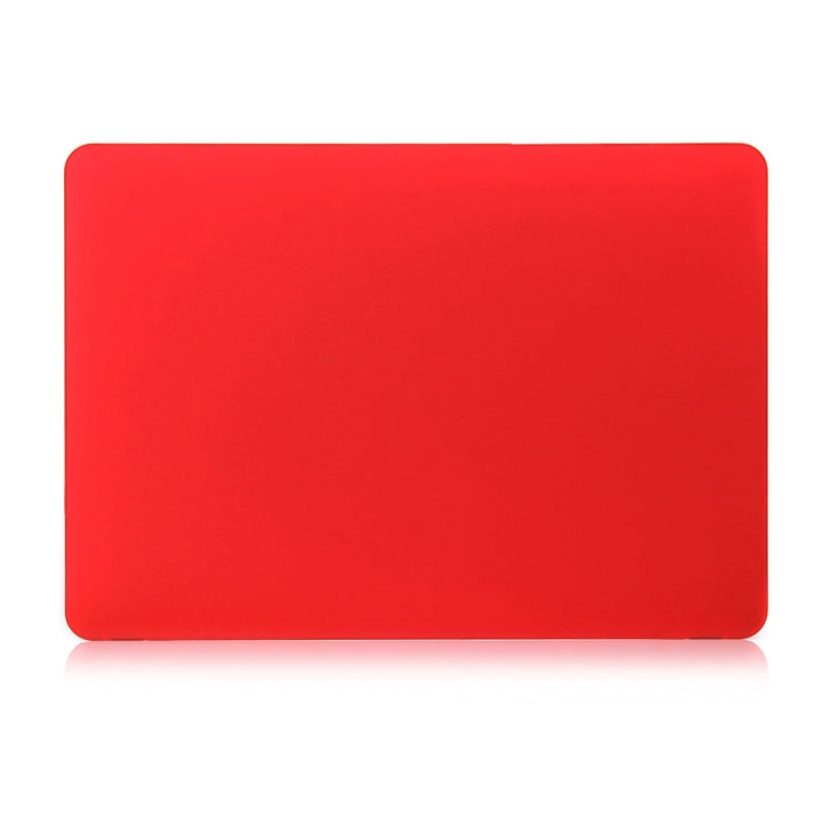 ENKAY Hat-Prince 2 in 1 Frosted Hard Shell Plastic Protective Case + Europe Version Ultra-thin TPU Keyboard Protector Cover for 2016 MacBook Pro 15.4 Inch with Touch Bar (A1707) (Red)