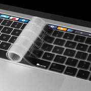 ENKAY Hat-Prince 2 in 1 Frosted Hard Shell Plastic Protective Case + Europe Version Ultra-thin TPU Keyboard Protector Cover for 2016 MacBook Pro 15.4 Inch with Touch Bar (A1707) (Grey)