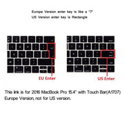 ENKAY Hat-Prince 2 in 1 Frosted Hard Shell Plastic Protective Case + Europe Version Ultra-thin TPU Keyboard Protector Cover for 2016 MacBook Pro 15.4 Inch with Touch Bar (A1707) (Grey)