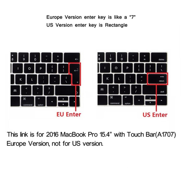 ENKAY Hat-Prince 2 in 1 Frosted Hard Shell Plastic Protective Case + Europe Version Ultra-thin TPU Keyboard Protector Cover for 2016 MacBook Pro 15.4 Inch with Touch Bar (A1707) (Grey)