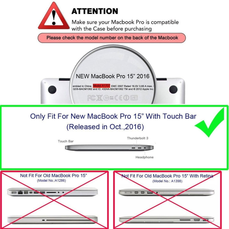 ENKAY Hat-Prince 2 in 1 Frosted Hard Shell Plastic Protective Case + Europe Version Ultra-thin TPU Keyboard Protector Cover for 2016 MacBook Pro 15.4 Inch with Touch Bar (A1707) (Red) - free shipping - PMC Jewellery - Order now!