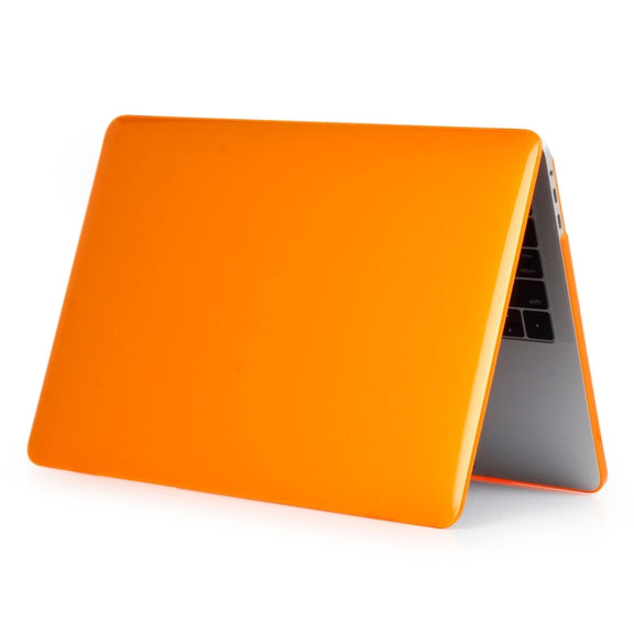 ENKAY Hat-Prince 2 in 1 Crystal Hard Shell Plastic Protective Case + Europe Version Ultra-thin TPU Keyboard Protector Cover for 2016 MacBook Pro 13.3 Inch with Touch Bar (A1706) (Orange)