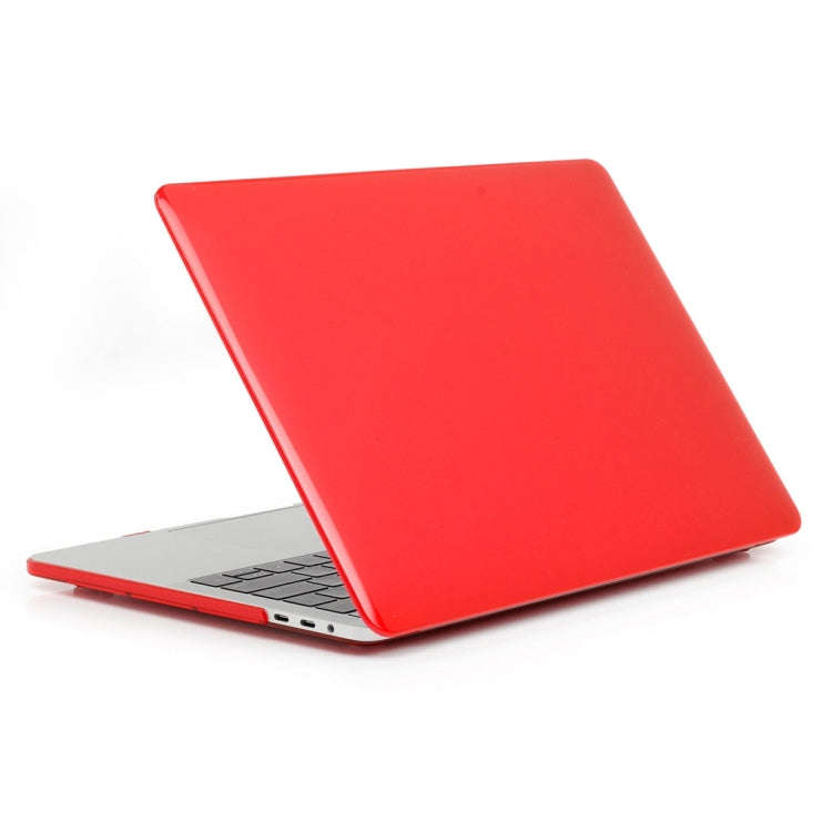 ENKAY Hat-Prince 2 in 1 Crystal Hard Shell Plastic Protective Case + Europe Version Ultra-thin TPU Keyboard Protector Cover for 2016 MacBook Pro 13.3 Inch without Touch Bar (A1708) (Red)