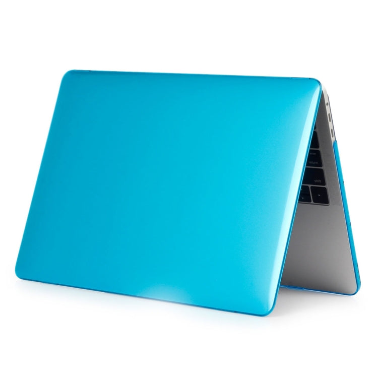 ENKAY Hat-Prince 2 in 1 Crystal Hard Shell Plastic Protective Case + Europe Version Ultra-thin TPU Keyboard Protector Cover for 2016 MacBook Pro 13.3 Inch without Touch Bar (A1708) (Baby Blue)