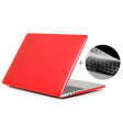 ENKAY Hat-Prince 2 in 1 Crystal Hard Shell Plastic Protective Case + Europe Version Ultra-thin TPU Keyboard Protector Cover for 2016 MacBook Pro 15.4 Inch with Touch Bar (A1707) (Red) - MacBook Pro Cases by ENKAY | Online Shopping South Africa | PMC Jewellery | Buy Now Pay Later Mobicred
