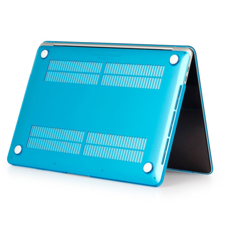 Laptop Crystal Style PC Protective Case for MacBook Pro 13.3 inch A1989 (2018) / A2159 / A2251 / A2289 / A2338(Lake Blue)