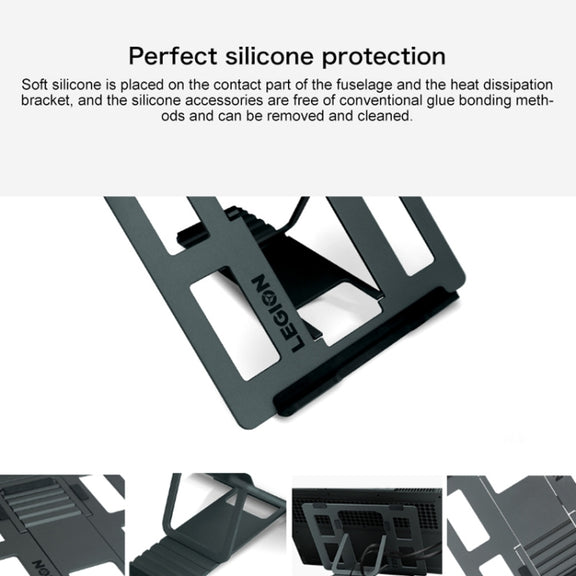 Lenovo Z2 Legion Gears Aluminum Alloy Notebook Laptop Desktop Heat Radiation Holder Cooling Bracket (Grey)