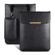 13.3 inch Laptop 2 in 1 PU Leather Sleeve Liner Bag with Mouse Storage Bag(Black) - 13.3 inch by PMC TechLife | Online Shopping South Africa | PMC TechLife | Buy Now Pay Later Mobicred