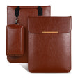 13.3 inch Laptop 2 in 1 PU Leather Sleeve Liner Bag with Mouse Storage Bag(Brown) - 13.3 inch by PMC TechLife | Online Shopping South Africa | PMC TechLife | Buy Now Pay Later Mobicred