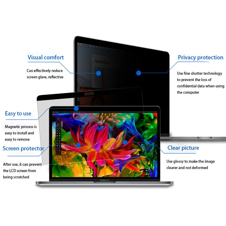 Magnetic Privacy Anti-glare PET Screen Film for MacBook Pro 13.3 inch (A1278) - Screen Protectors by PMC Jewellery | Online Shopping South Africa | PMC Jewellery | Buy Now Pay Later Mobicred