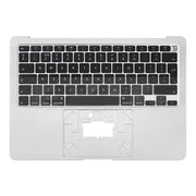 For Macbook Air 13 2020 M1 A2337 C-side Cover + UK Edition Key Board (Silver)