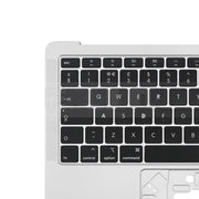 For Macbook Air 13 2020 M1 A2337 C-side Cover + UK Edition Key Board (Silver)