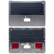 For Macbook Air 13 2020 M1 A2337 EMC3598 C-side Cover + US Edition Key Board (Grey) - Bottom Cover by PMC TechLife | Online Shopping South Africa | PMC TechLife