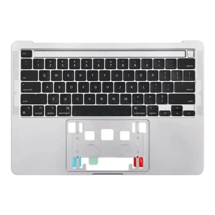 For Macbook Pro 13 inch 2021 A2338 C-side Cover + US Edition Key Board (Silver) - Bottom Cover by PMC TechLife | Online Shopping South Africa | PMC TechLife