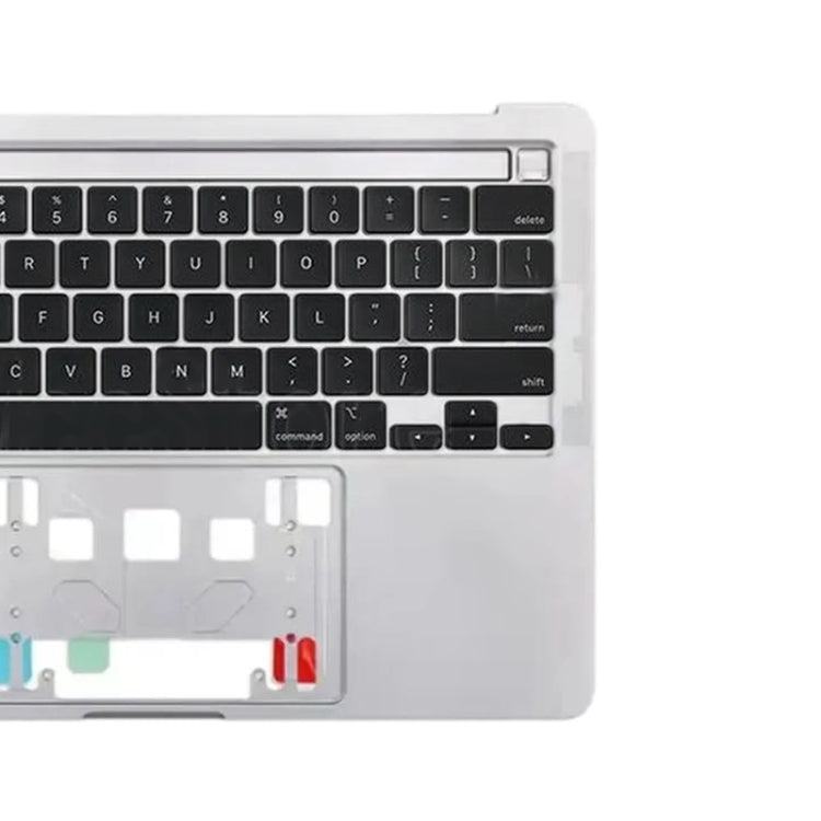 For Macbook Pro 13 inch 2021 A2338 C-side Cover + US Edition Key Board (Silver) - Bottom Cover by PMC TechLife | Online Shopping South Africa | PMC TechLife